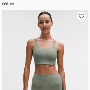 Lululemon Longline Green Sports Bra